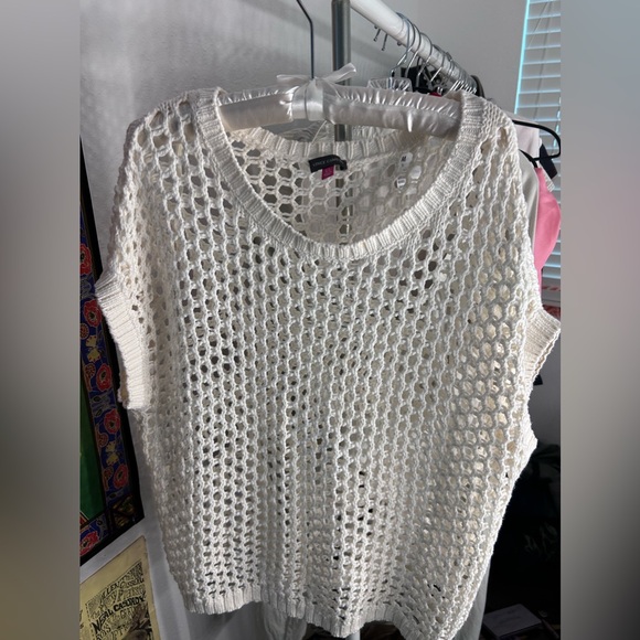 Vince Camuto Sweaters - Vince Camuto chunky knit pullover top, NWT, size XL, off-white cream ivory color